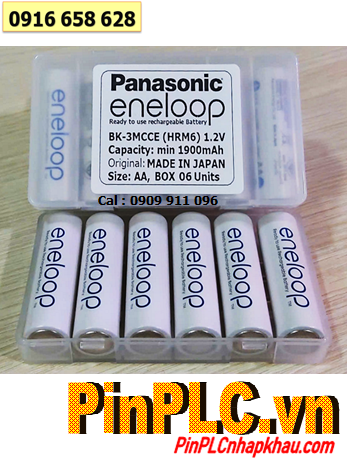 Panasonic Eneloop BK-3MCCE (Box/Hộp 6viên) Pin sạc AA1900mAh 1.2v _Xuất xứ Nhật /Bảo hành 6tháng